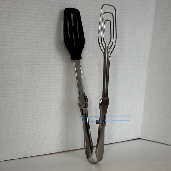 Kuhn Rikon Switzerland Stainless Steel Easy Lock Tongs Spatula - Picture 6 of 7